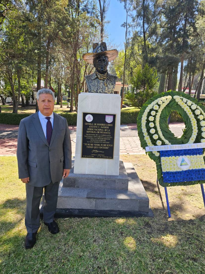 The ceremony celebrating the 90th Anniversary of the Ambush and Assassination of General “Augusto C. Sandino”